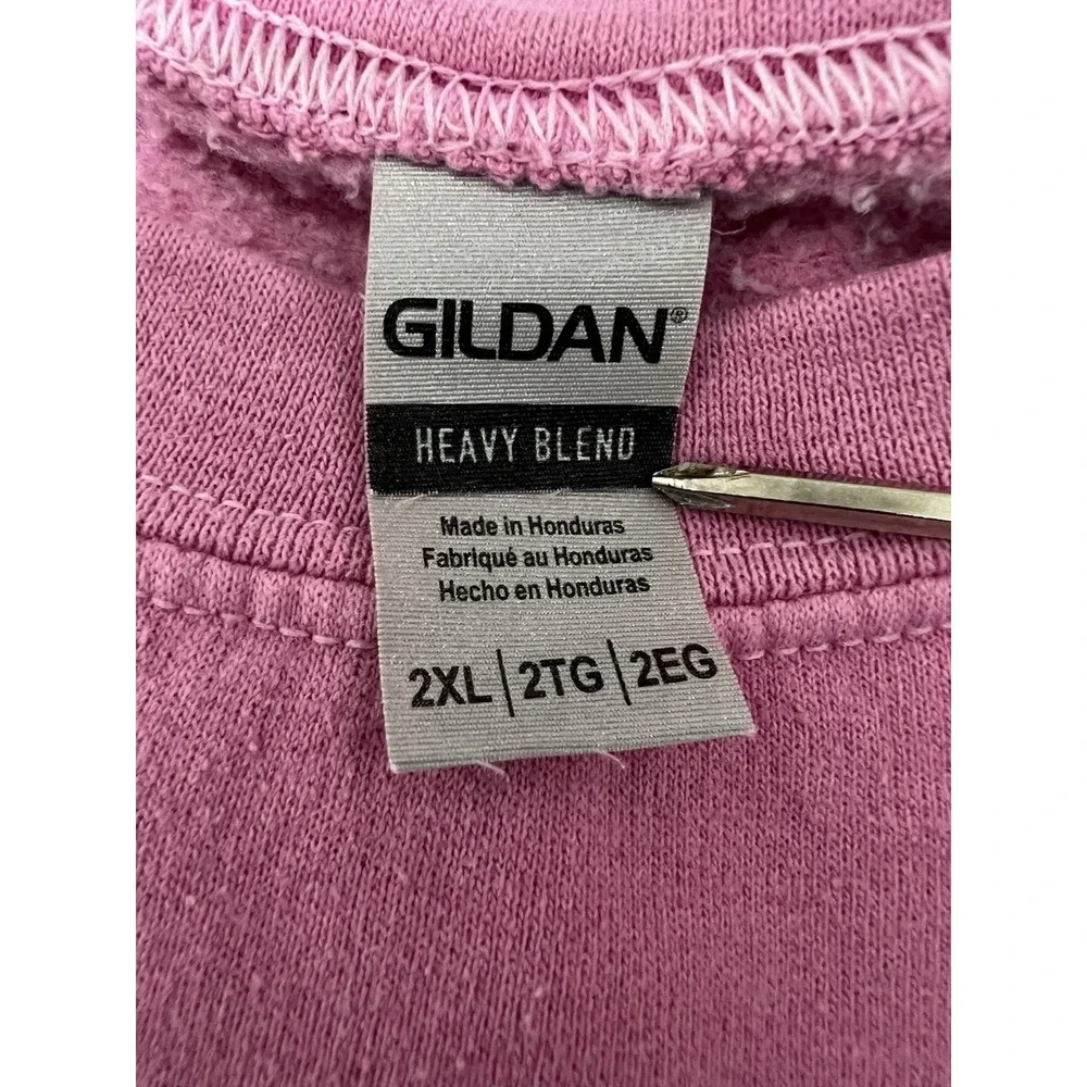 Pink Strawberry Shortcake Berry Christmas Sweatshirt Oversized 2XL Gildan - Picture 14 of 15